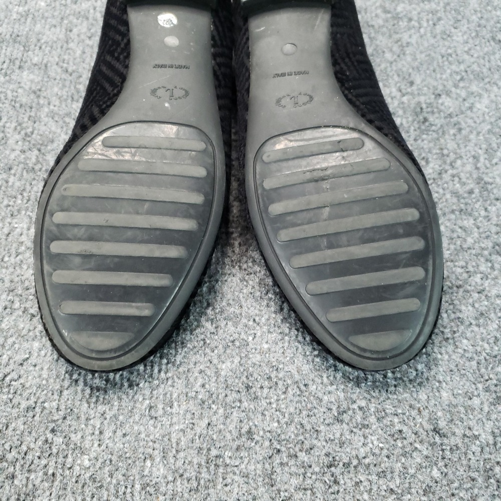 Sesto Meucci Shoes Womens Size 8 Black Velvet Loafer Flats Slip On Italy Glitter - Picture 10 of 16